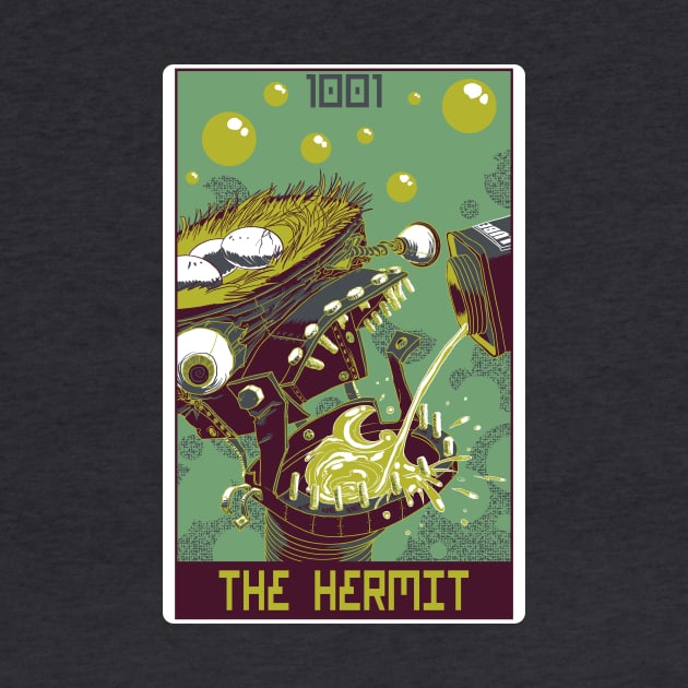 Robo Tarot: The Hermit by PeterTheHague